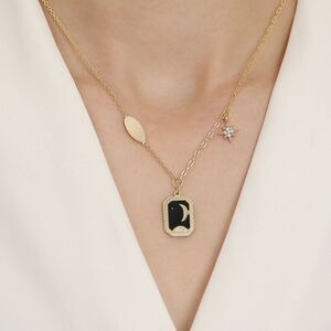 Boho moon necklace M987